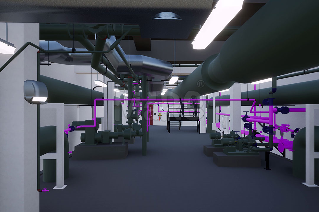Finished coordinated BIM model