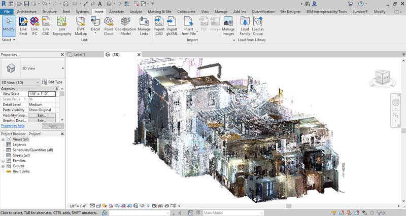 Scan to BIM in Autodesk Revit