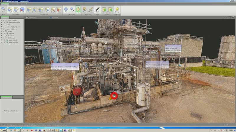 Scan to BIM in Bentley Pointools